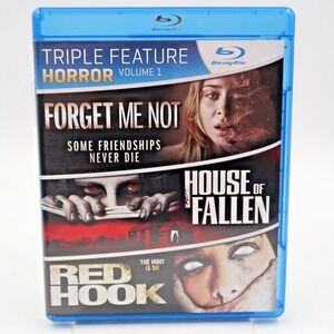 Horror Triple Feature Vol 1 Blu-ray Forget Me Not House of Fallen Red Hook R